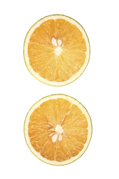 Half oranges top view — Stock Photo, Image