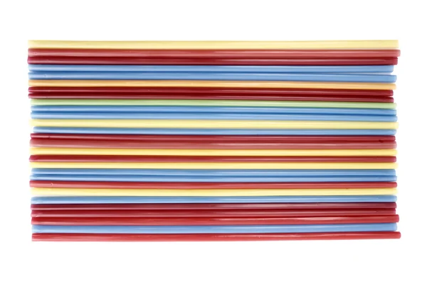 Drinking straws top view — Stock Photo, Image