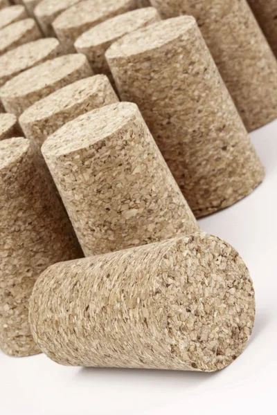 Aligned corks — Stock Photo, Image