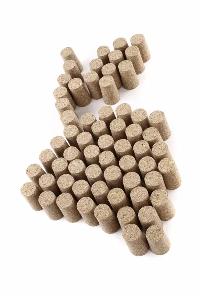 Grape cluster made of corks — Stock Photo, Image