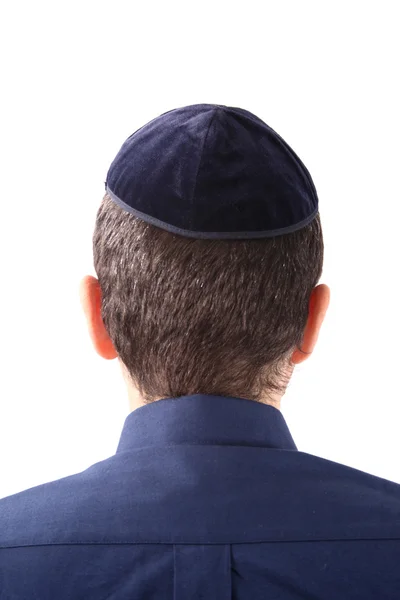 Wearing a kippah — Stock Photo, Image