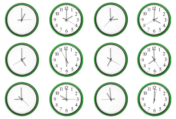 Learning time - Pair numbers, green. — Stock Photo, Image