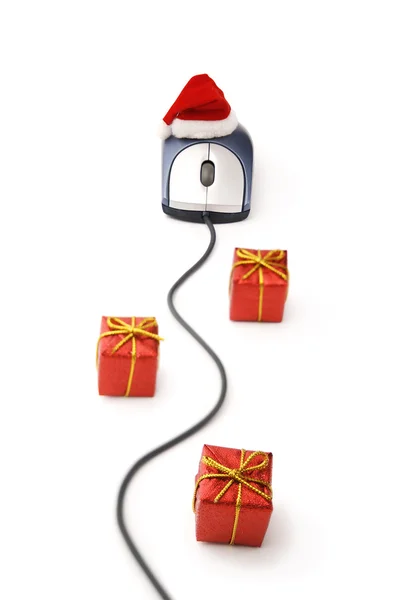 On-line gifts for Christmas — Stock Photo, Image
