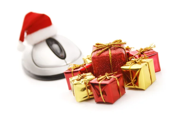E-Commerce zu Weihnachten — Stockfoto