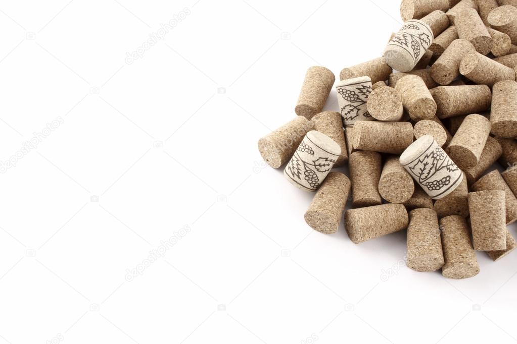 Wine corks from right corn