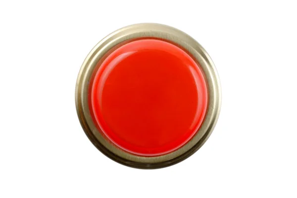 Вид спереди кнопки тревоги — стоковое фото