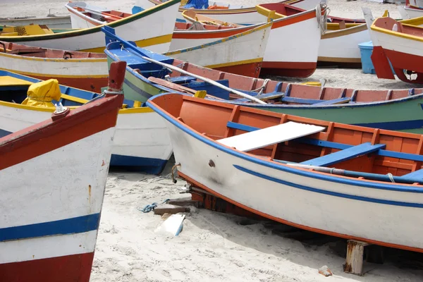 Bunte Fischerboote — Stockfoto