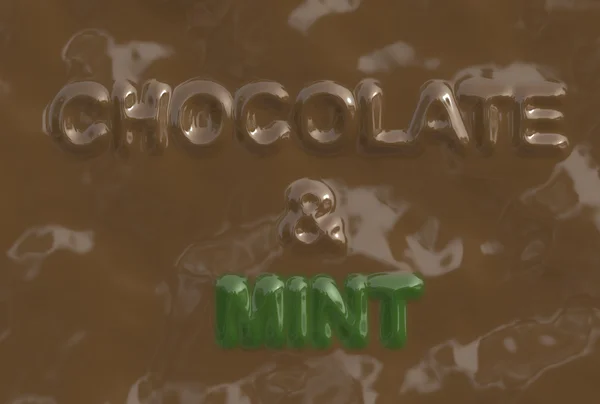 Cioccolato e menta — Foto Stock