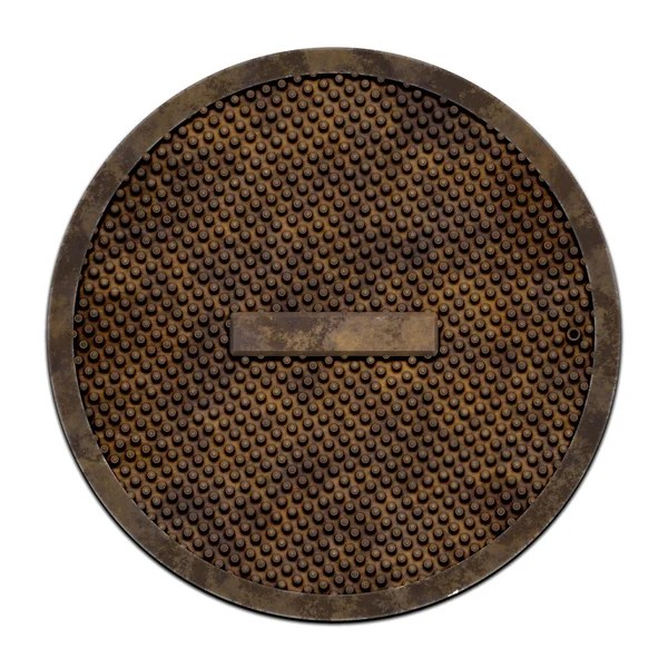 City sewer cover — Stock Photo, Image