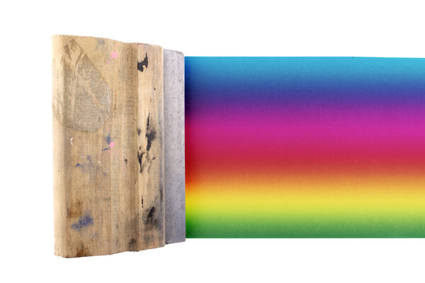 Цветной шелковый экран
