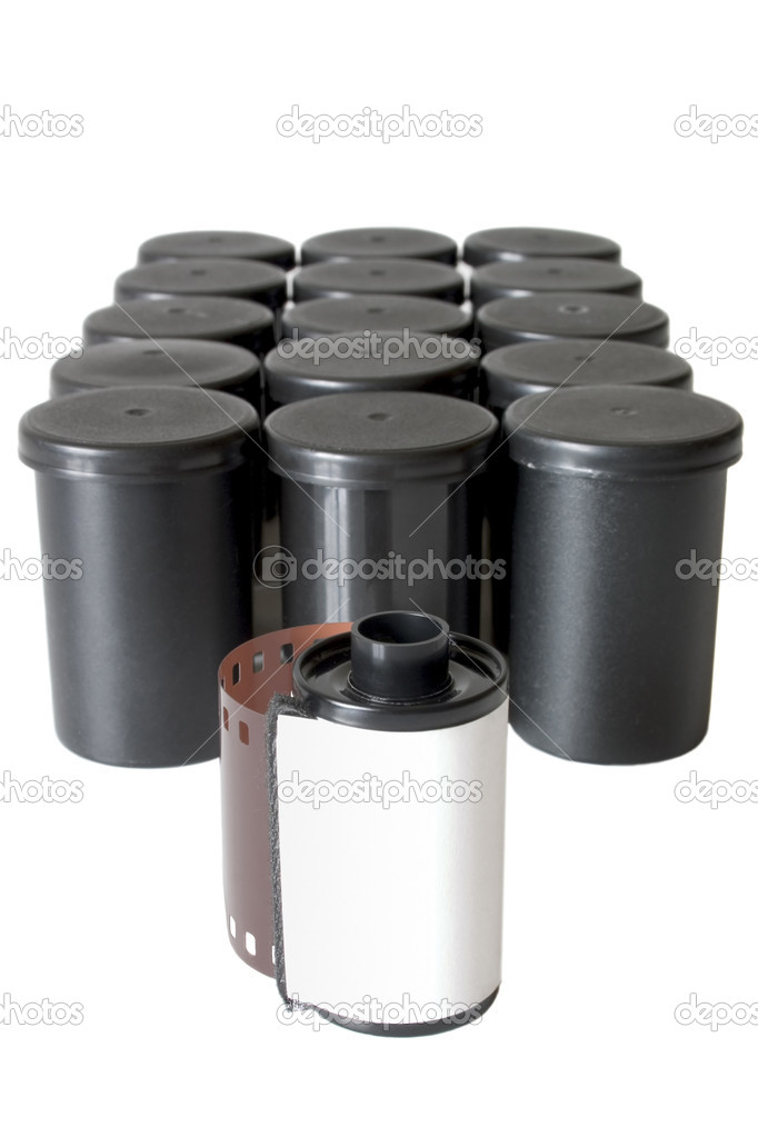 Film roll and containers Stock Photo by ©lucato 23779437