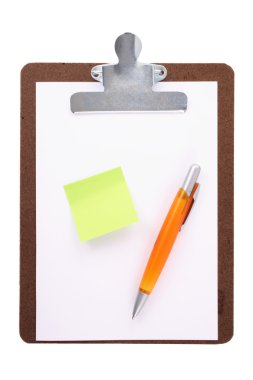 Pano, etiket ve kalem