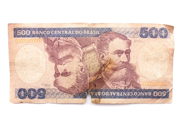 Ötszáz Cruzeiros - régi brazil bill — Stock Fotó