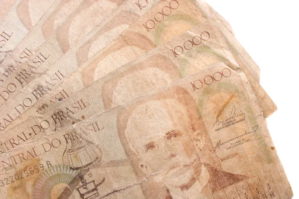 1 万 cruzeiros fanl - 旧式なブラジルのお金 — ストック写真