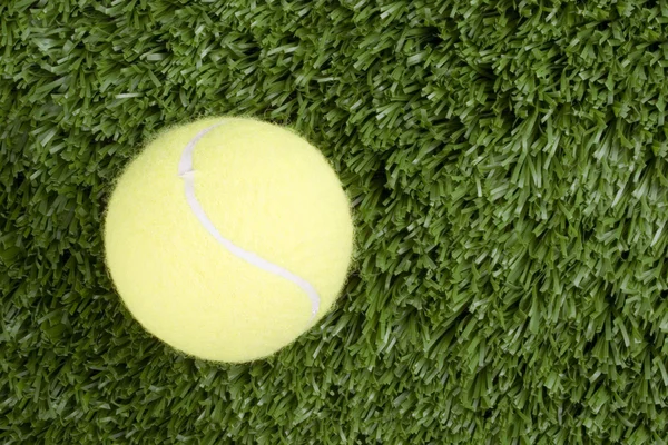 Pelota de tenis y hierba — Foto de Stock