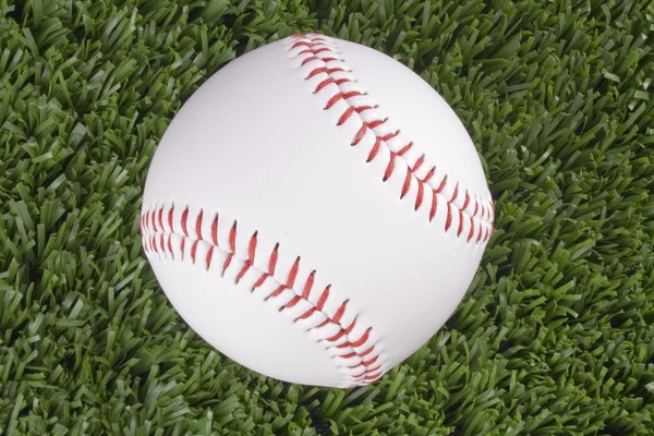 Widok z góry piłki baseballowej — Zdjęcie stockowe