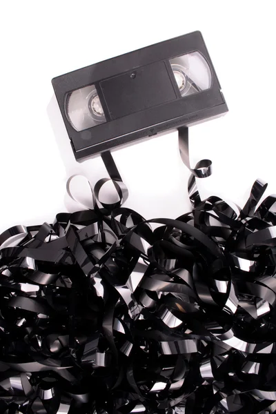 壊れたビデオ テープ — ストック写真