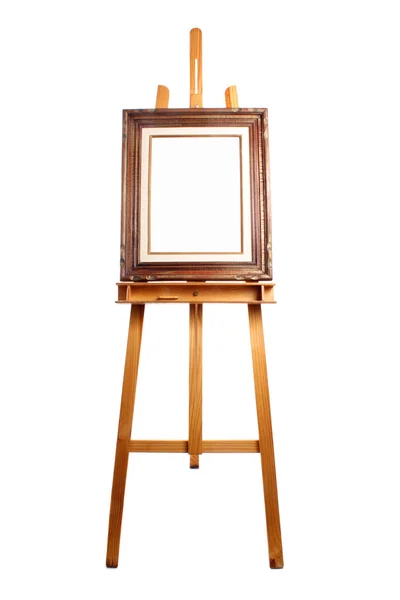 Canvas on easel — Stock Photo, Image