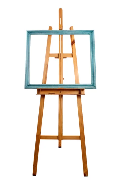 Easel and patina frame — Stock Photo, Image