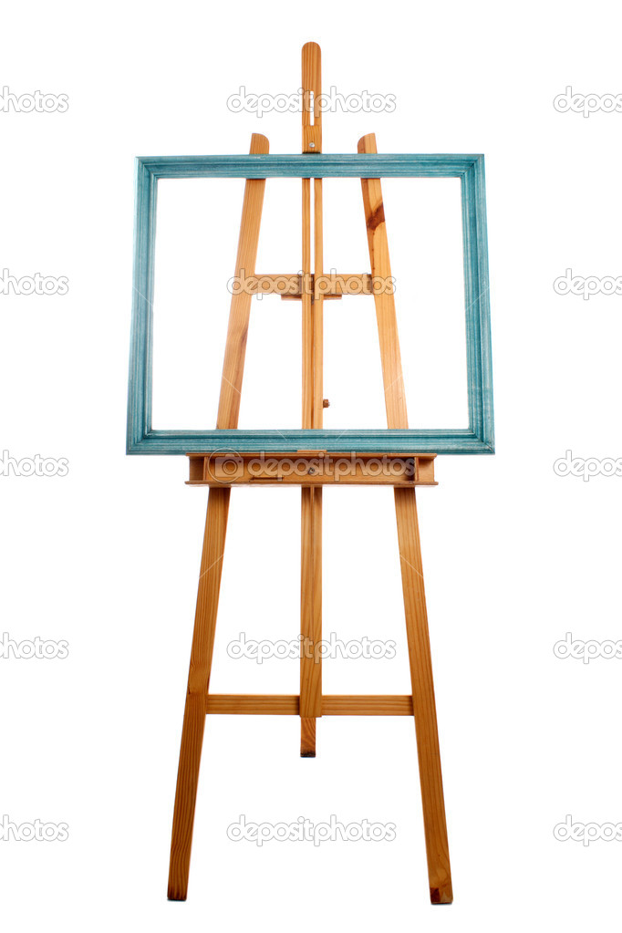 Easel and patina frame Stock Photo by ©lucato 21276781