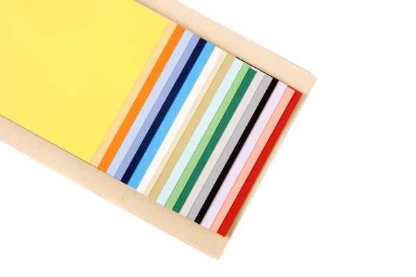 Katalog aus farbigem Papier — Stockfoto