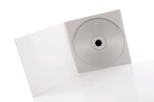 Beyaz cd paketi — Stok fotoğraf