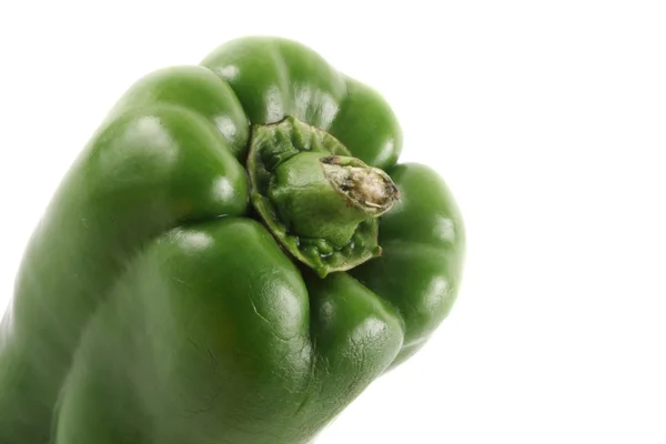 Green bell pepper close — Stock Photo, Image