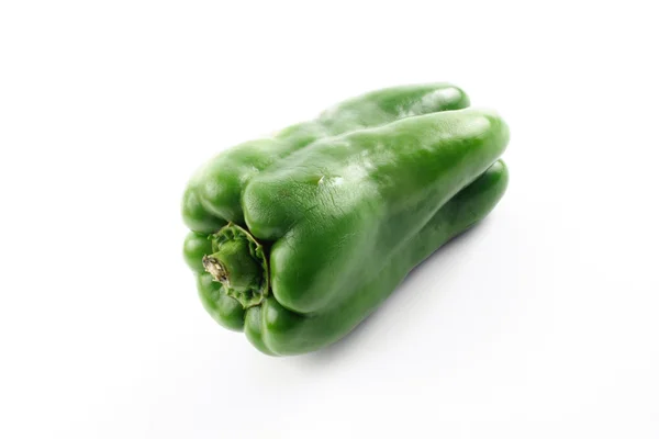 Alone green bell peppers — Stock Photo, Image