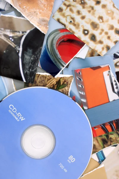 Papier foto's naar cd — Stockfoto