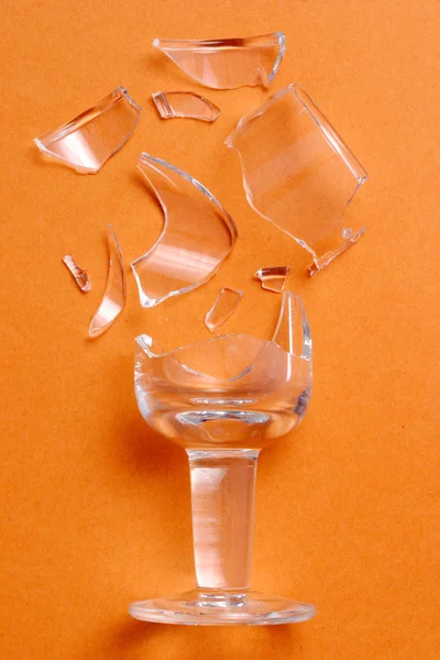 Gebroken glas — Stockfoto