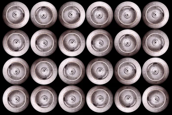 Gas cylinders - Top view — Stock Photo, Image