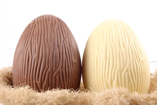 Black and white Easter eggs — Stock Photo, Image