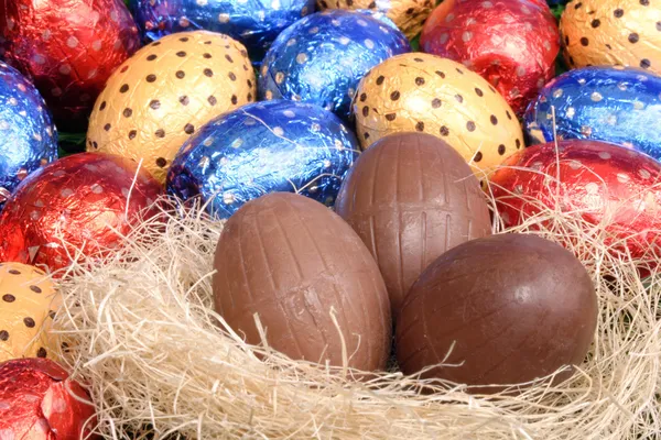 Colored Easter eggs — Stock Photo, Image