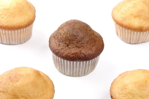 Lima kue muffin — Stok Foto