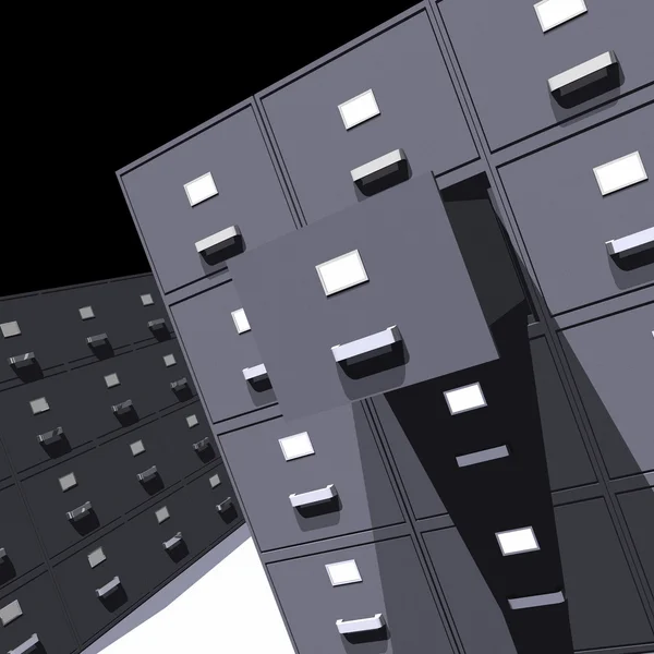 File cabinets - 3D — Stock Photo, Image