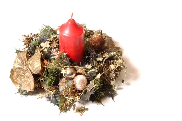 Candle Decoration for xmas — Stock Photo, Image