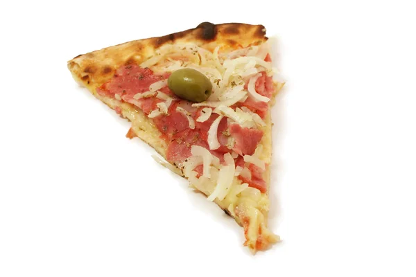 Pizza salame piccante — Foto Stock