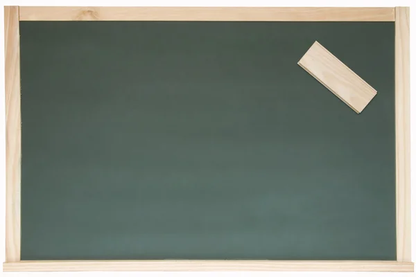 Blackboard and eraser — Stock Photo, Image