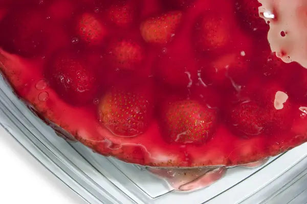 Close of strawberry pie — Stock Photo, Image