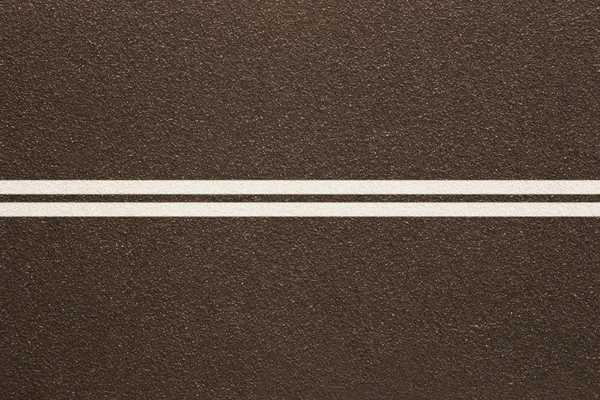 沥青双白线 (纹理) — 图库照片