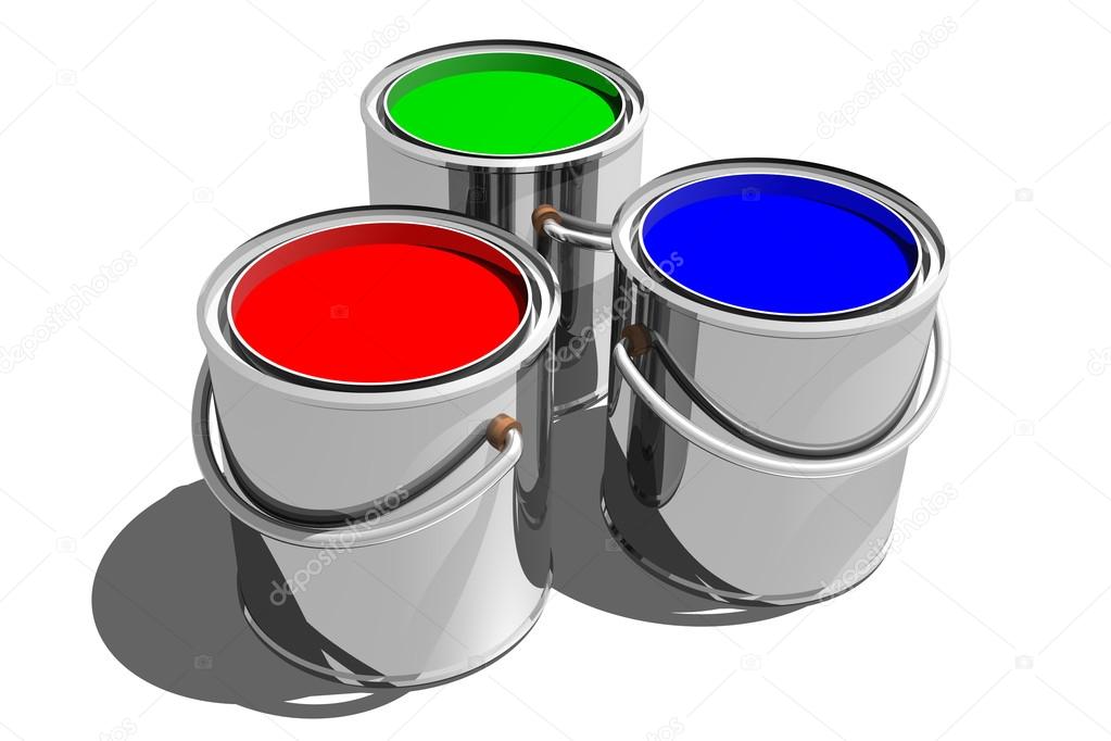 Paint Cans (3D)