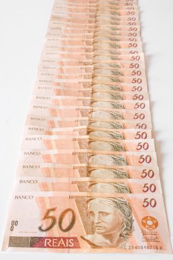 hizalanmış faturaları, 50 Reali - Brezilya para