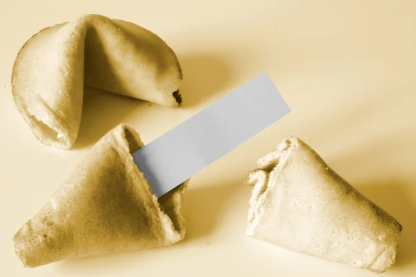 Luck message - Fortune cookie — Stock Photo, Image