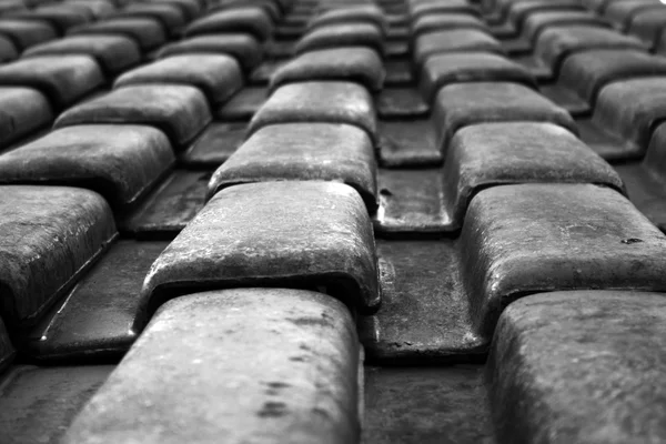 B & W roof — стоковое фото