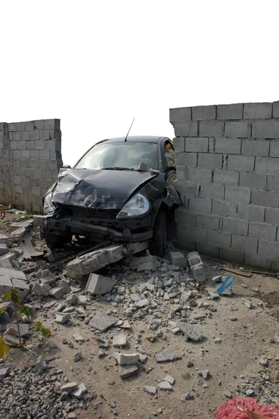 Unfall - betrunken Crashtest — Stockfoto