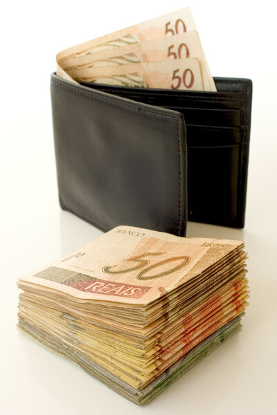 Reais in a wallet