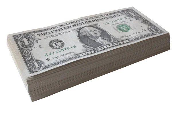 Dollar bill pile — Stock Photo, Image