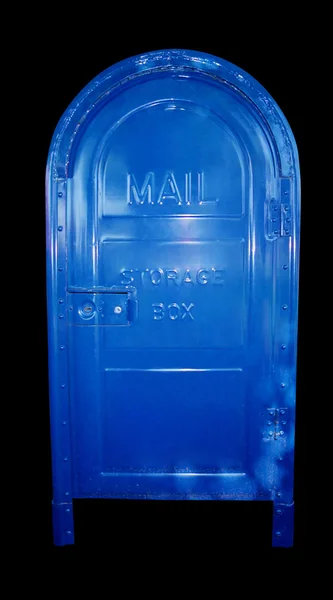 Μπλε ταχυδρομικό κουτί — Φωτογραφία Αρχείου