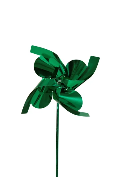 Groene pinwheel — Stockfoto