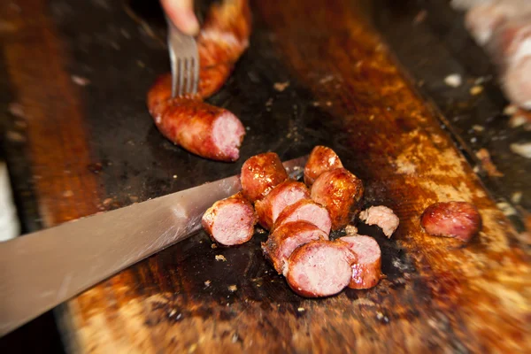 Salsiccia barbecue — Foto Stock